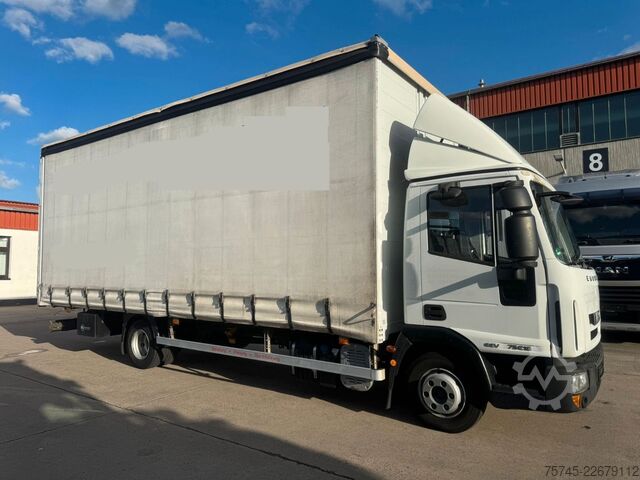 Curtain sider van IVECO EURO CARGO 75E18 *  * EDSCHA * 2,85 M HOCH