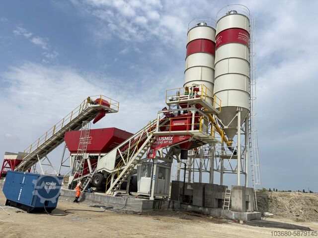 Mobile Concrete Batching Plant PLUSMİX PLUS MT60