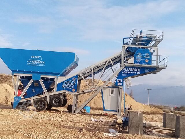 Mobile Concrete Batching Plant PLUSMİX PLUS MT60