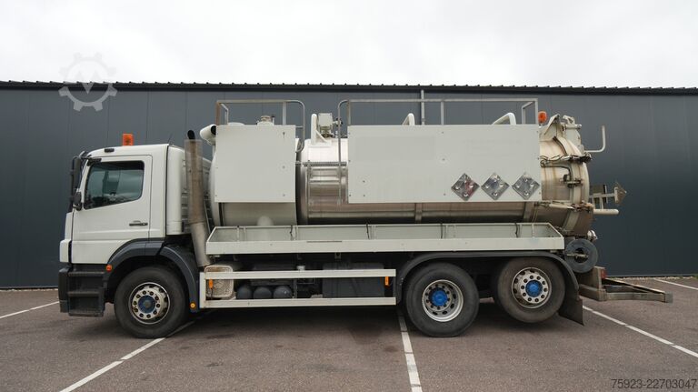 Saugfahrzeug Mercedes-Benz AXOR 2728 6x2 vacuum suck and pressure tank 206...