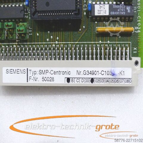 Komponente Siemens SMP Centronic G34901-C1033 -K1 , E Stand siehe Foto