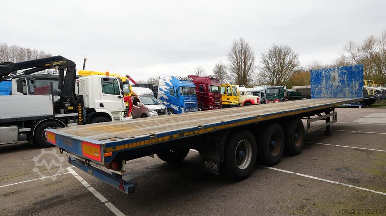 Plattformanhänger Pacton Flatbed trailer with twistlocks