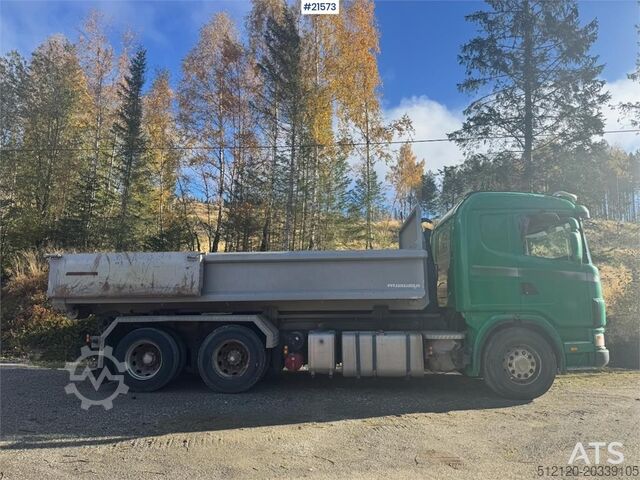 Hakenarmsystem Scania 124G 6x2 Hook truck.