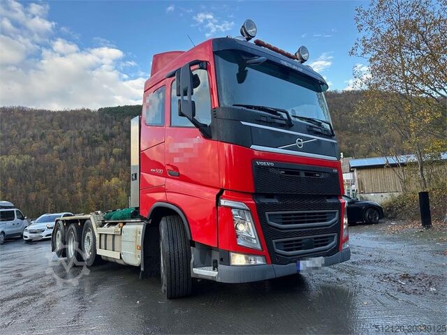 Hakenarmsystem Volvo FH 500 hook truck 8x2 w/ 21 t hook. WATCH VIDEO.