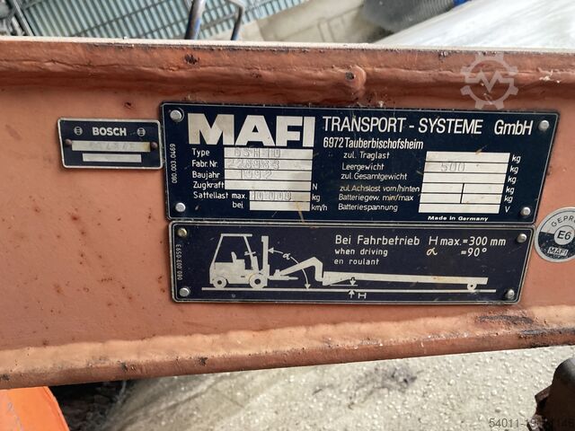 Heavy duty trailer MAFI C11 Anhänger + C8H/10 Schwanenhals
