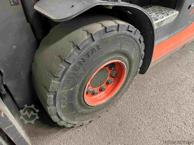 Electric 4-wheel forklift Linde E 25-01 - TRIPLEX 4,5 m
