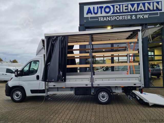 Transporter mit Pritsche & Plane Fiat Ducato 35 Maxi Pritsche 2x Schiebeplane LBW LUFTFEDER