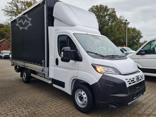 Transporter mit Pritsche & Plane Fiat Ducato 35 Maxi Pritsche 2x Schiebeplane LBW LUFTFEDER