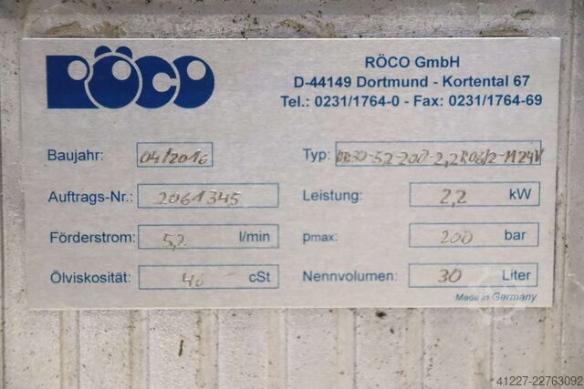 Hydraulikbehälter 30 Liter RÖCO 495/340/H375 mm