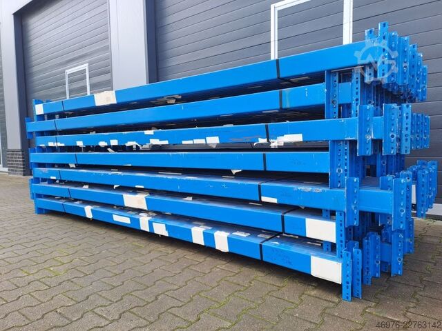 3,300 mm / Channel: 100 x 50 mm / blue / 5 support brackets Dexion Speedlock P90 Palettenregaltraverse Traverse Regal