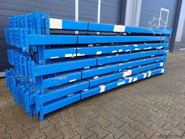 3,300 mm / Channel: 100 x 50 mm / blue / 5 support brackets Dexion Speedlock P90 Palettenregaltraverse Traverse Regal