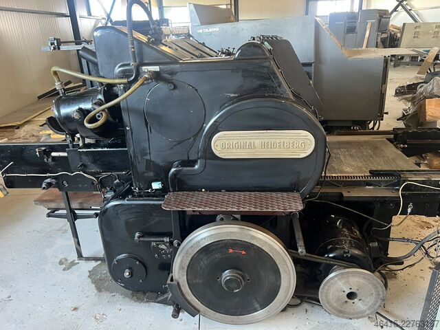 Letterpress machine Heidelberg SBG cylinder