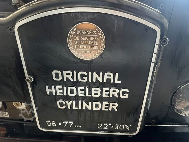 Letterpress machine Heidelberg SBG cylinder