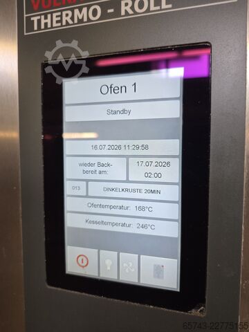 Thermo-oil trolley bakery ovens HEUFT VTR