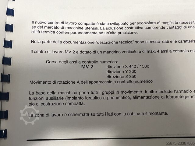 Pendelfähiges vertikales Bearbeitungszentrum EIKON MV2