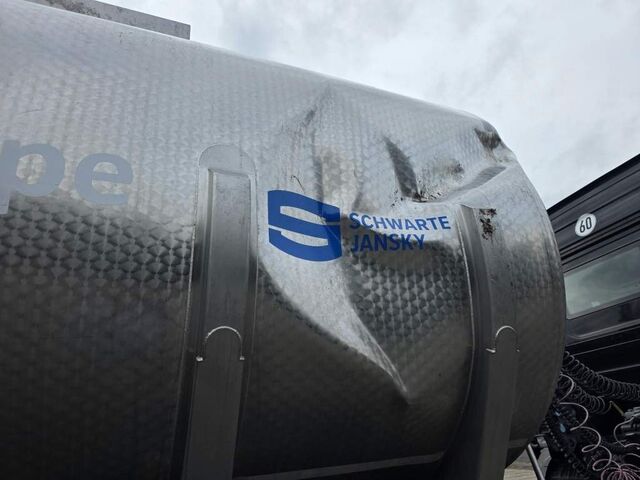 Tanker semitrailer D-TEC Jansky Schwarte TSA, Edelstahl, 30.000 L,Unfall