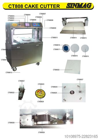 Tortenschneidemaschine Sinmach Europe CT 808
