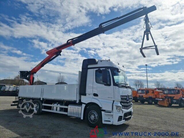 LKW mit Pritsche (offen) Mercedes-Benz Actros 2548 6x2 Kran PK20501 bei 11m/1,64 Tonnen