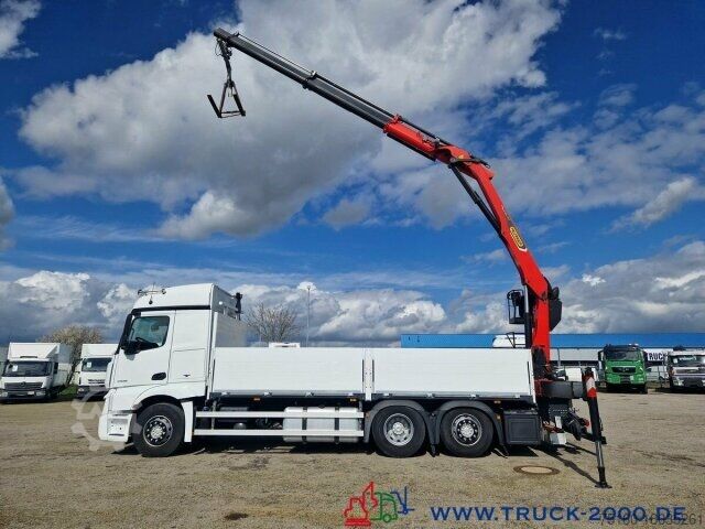 LKW mit Pritsche (offen) Mercedes-Benz Actros 2548 6x2 Kran PK20501 bei 11m/1,64 Tonnen