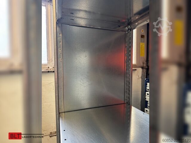 Modular shelf 100,06 lfm. Fachbodenregale META Clip, H: 250 cm , T: 40 cm , 100 kg pro Ebene