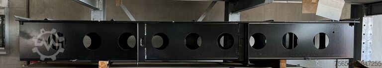 Low loader semitrailer Müller-Mitteltal Staufach für Alu- Rampen