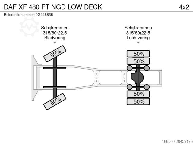 Volumenzieher DAF XF 480 FT NGD LOW DECK