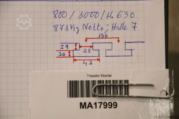 Aufspannwürfel Winkel verstellbar Guss 1000/800/H630 mm