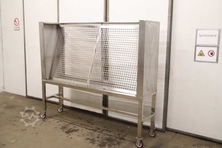 Filterträger Gazeträger für Absaugung Edelstahl 2130/530/H1830 mm