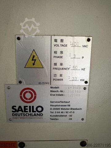Vertikales Bearbeitungszentrum Saeilo Contur KV 1600