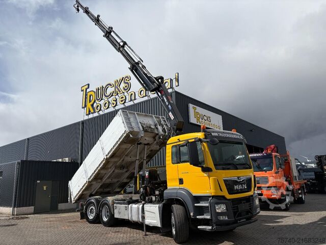 Kipper mit Kran MAN TGS 26.460 + HIAB 232 ES-5 + TIPPER + 6X2 STEER...