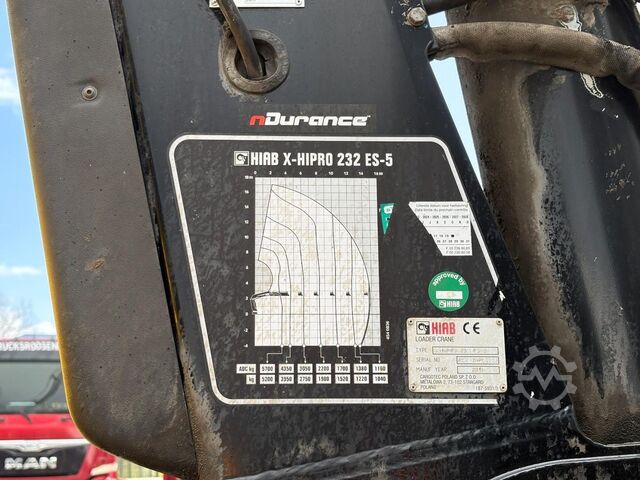 Kipper mit Kran MAN TGS 26.460 + HIAB 232 ES-5 + TIPPER + 6X2 STEER...