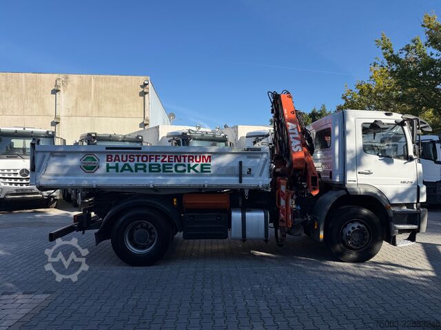 Dreiseitenkipper LKW Mercedes-Benz Axor 1829 K 4X2 Kipper mit Kran Atlas 125.2