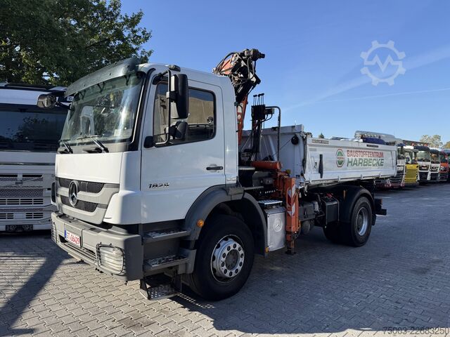Autokran Mercedes-Benz Axor 1829 K 4X2 Kipper mit Kran Atlas 125.2