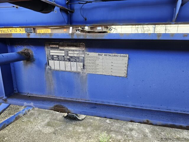 Transport von Containern MKF METALLBAU CS 20 / STEEL SUSPENSION/ BPW DRUM.