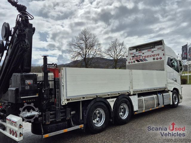 Flatbed truck Volvo FH 750 6X4 Hiab 232ES5 KOMPLETTZUG !!