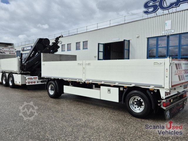 Flatbed truck Volvo FH 750 6X4 Hiab 232ES5 KOMPLETTZUG !!