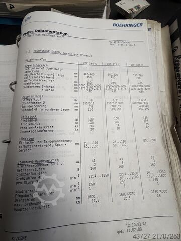 CNC lathe VDF Boehringer VDF 250 C