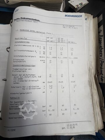 CNC lathe VDF Boehringer VDF 250 C