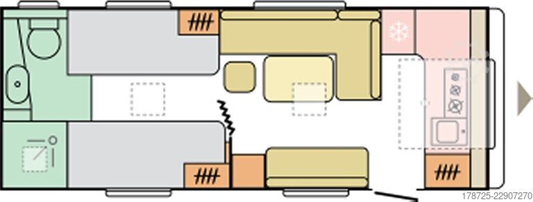 Wohnwagen ADRIA Adora 613 HT Alde + Backofen + ATC