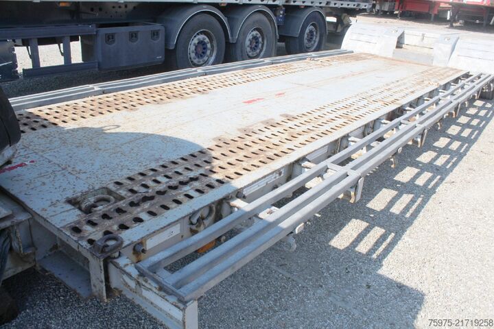 Tieflader-Auflieger für Baumaschinen bertoja semirimorchio culla allunagabile 2 assi