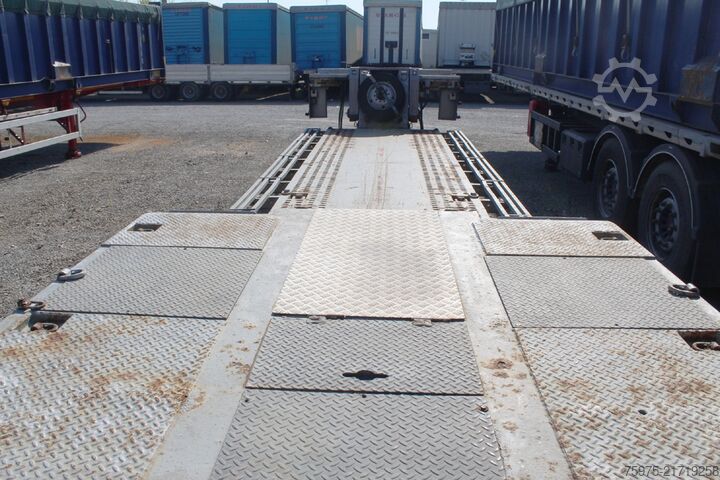 Tieflader-Auflieger für Baumaschinen bertoja semirimorchio culla allunagabile 2 assi