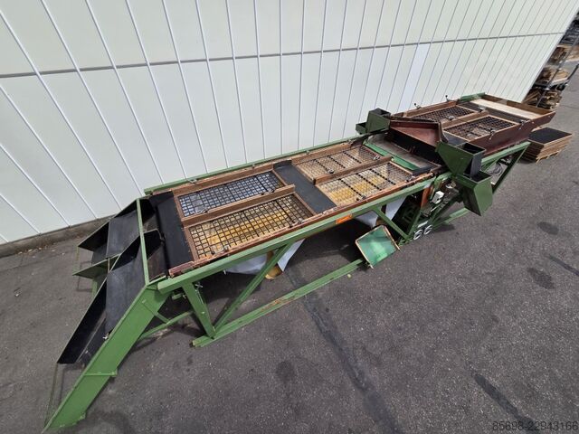 Schouten SM-2x60/4x135 potato sorting machine 120 cm wide with pre-grader SCHOUTEN SM-2x60-4x135