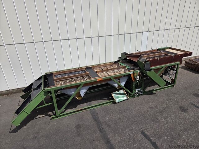 Schouten SM-2x60/4x135 potato sorting machine 120 cm wide with pre-grader SCHOUTEN SM-2x60-4x135