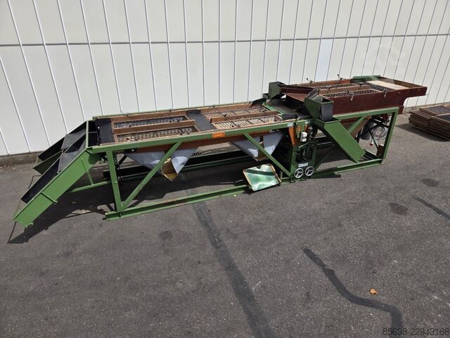 Schouten SM-2x60/4x135 potato sorting machine 120 cm wide with pre-grader SCHOUTEN SM-2x60-4x135