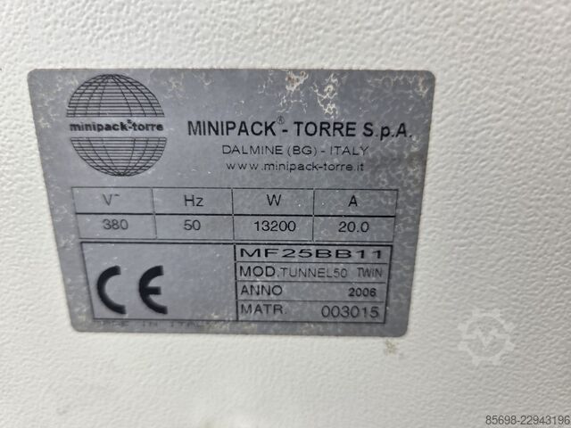 Minipack Tunnel50 TWIN shrink tunnel minipack-torre Tunnel50 TWIN