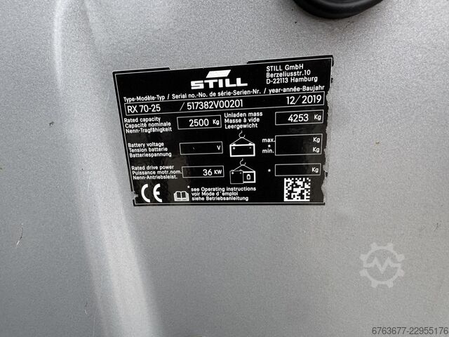 Still RX 70-25 Triplex 545 Freelift/Sideshift / 4th / 5th function Diesel 2019 STILL RX 70-25 Triplo 545 Freelift/Sideshift / 4e / 5e F