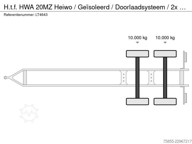 Koffer H.t.f. HWA 20MZ Heiwo / Geïsoleerd / Doorlaadsysteem /...