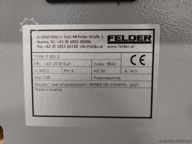 Unterspindelfräse FELDER F900 Z FELDER 