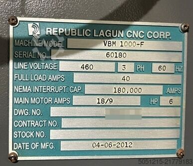 Vertical spindle surface grinder Lagun VMB 1000-F