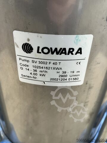 Lowara Vertical Pump 14-36 m³/h H-39-19 m Lowara SV3002 F40T